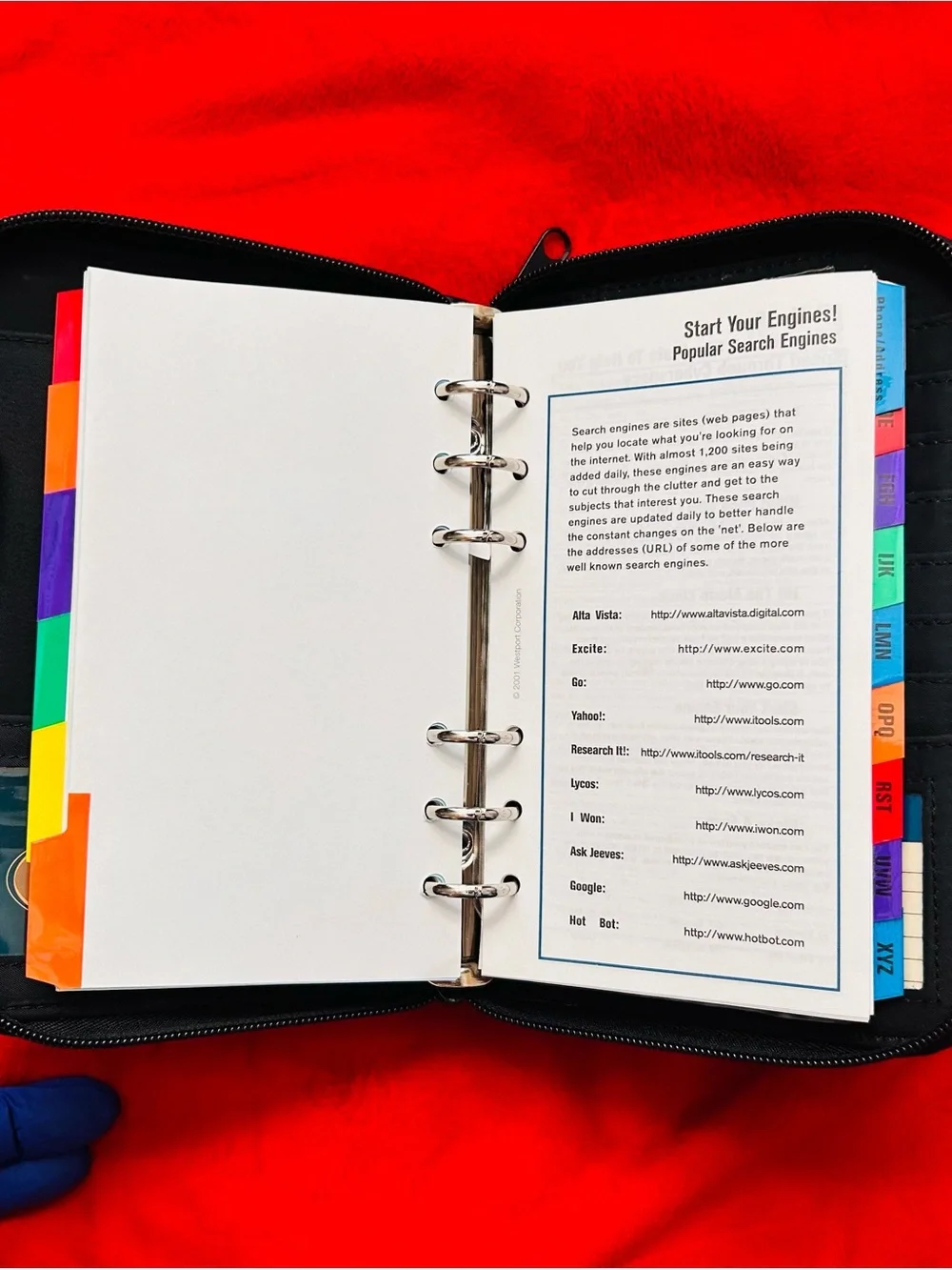 2001 Tiger Wallet Wiz all-in-one planner organizer